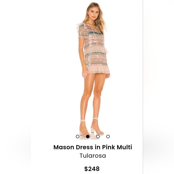 Tularosa Dresses & Skirts - Tularosa multi colors sequence mini parry dress size xs